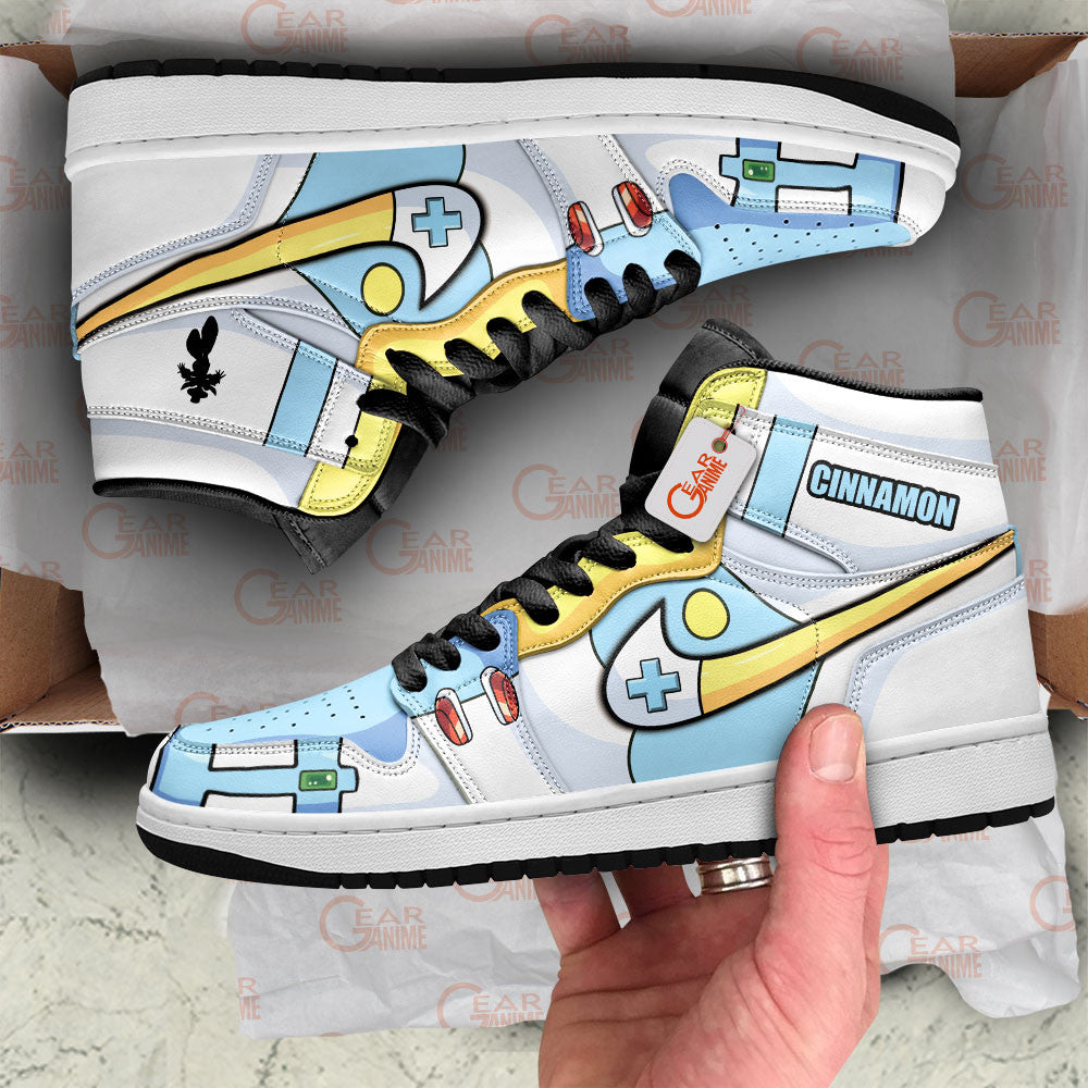Cinnamon High-Top Sneakers Custom Mega Man Custom Shoes