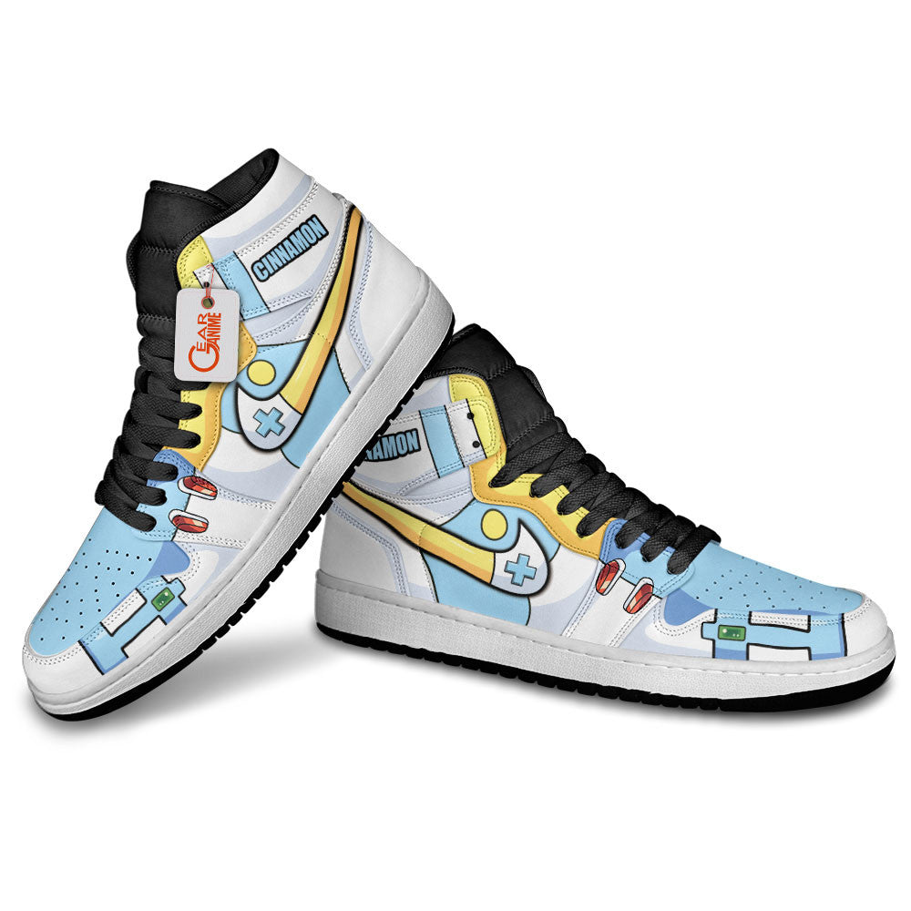 Cinnamon High-Top Sneakers Custom Mega Man Custom Shoes