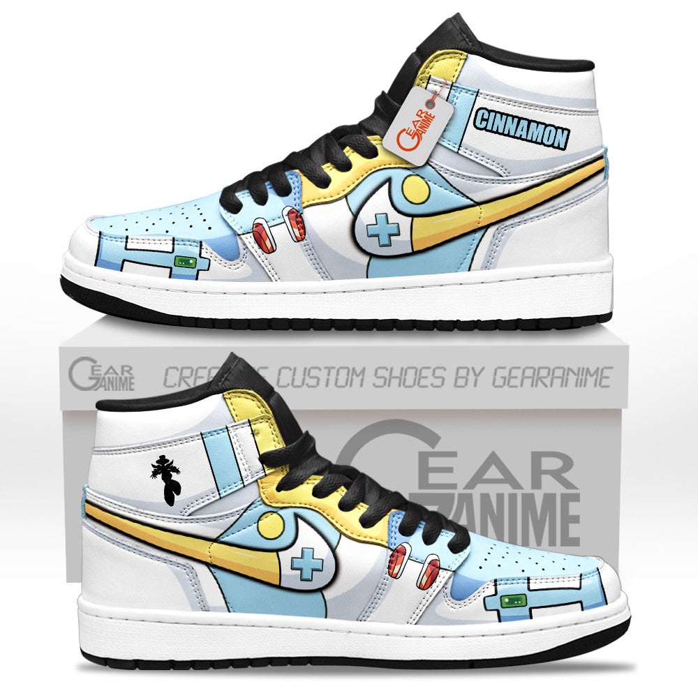 Cinnamon High-Top Sneakers Custom Mega Man Custom Shoes