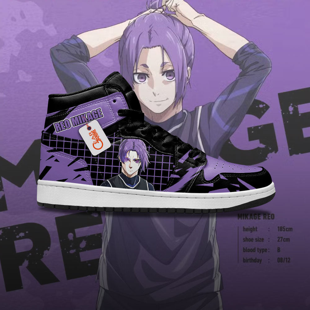 Reo Mikage Custom High-Top Sneakers - Personalized Name