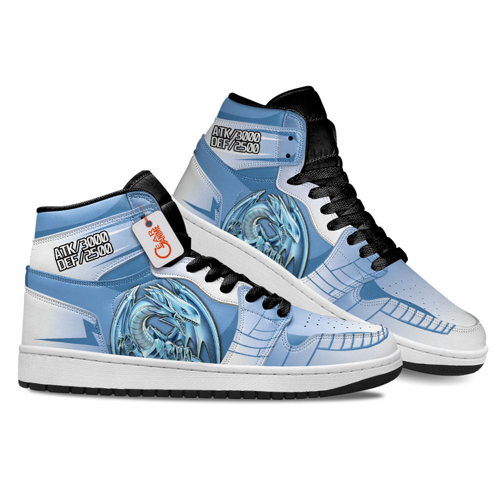 Blue Eyes White Dragon Custom High-Top Sneakers