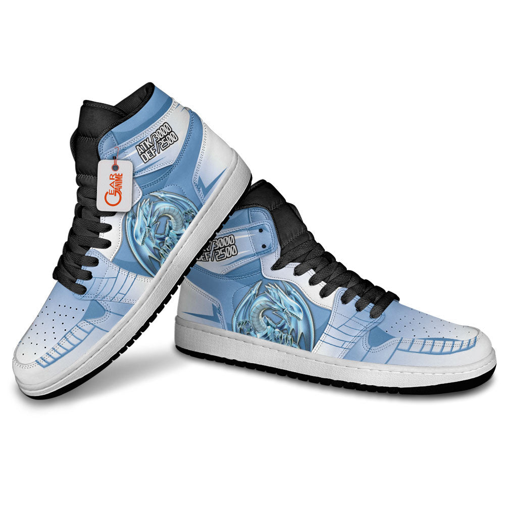 Blue Eyes White Dragon Custom High-Top Sneakers