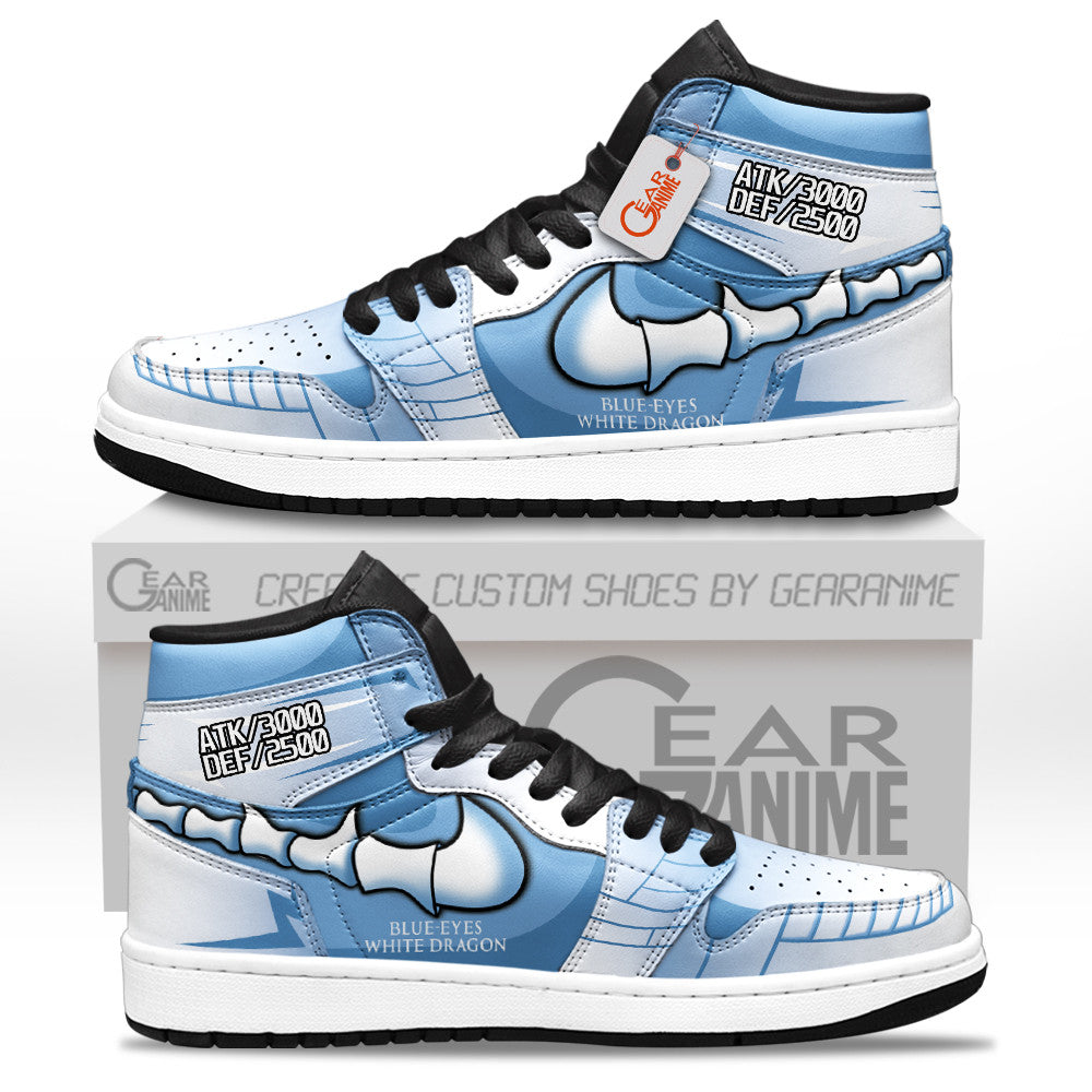Blue Eyes White Dragon Shoes Custom High-Top Sneakers