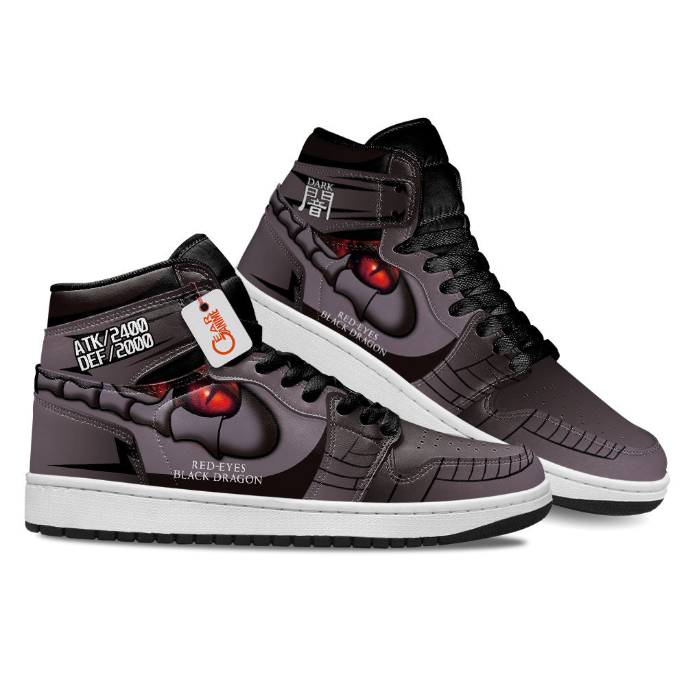Red Eyes Black Dragon Shoes Custom High-Top Sneakers