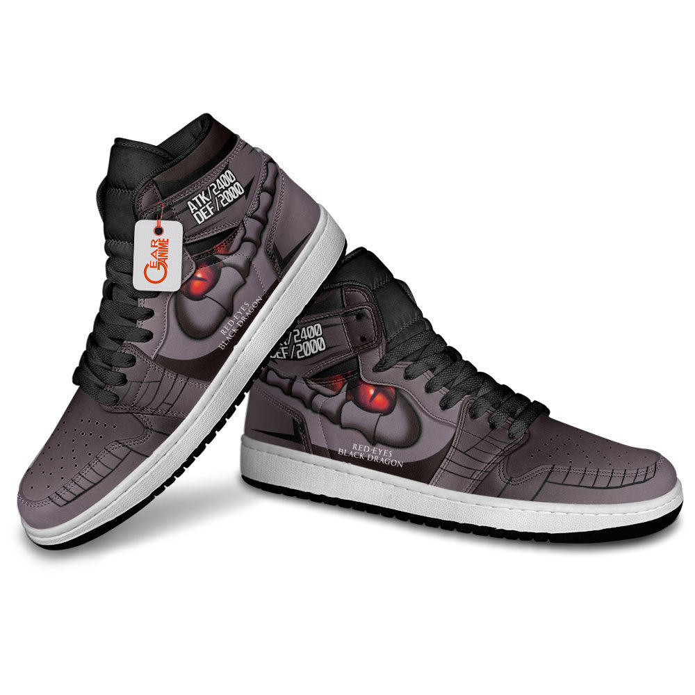 Red Eyes Black Dragon Shoes Custom High-Top Sneakers
