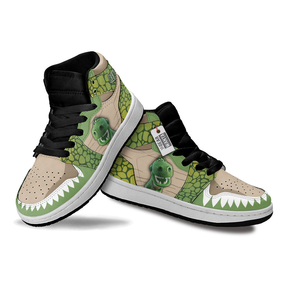 Rex Dinosaur Kids High-Top Sneakers