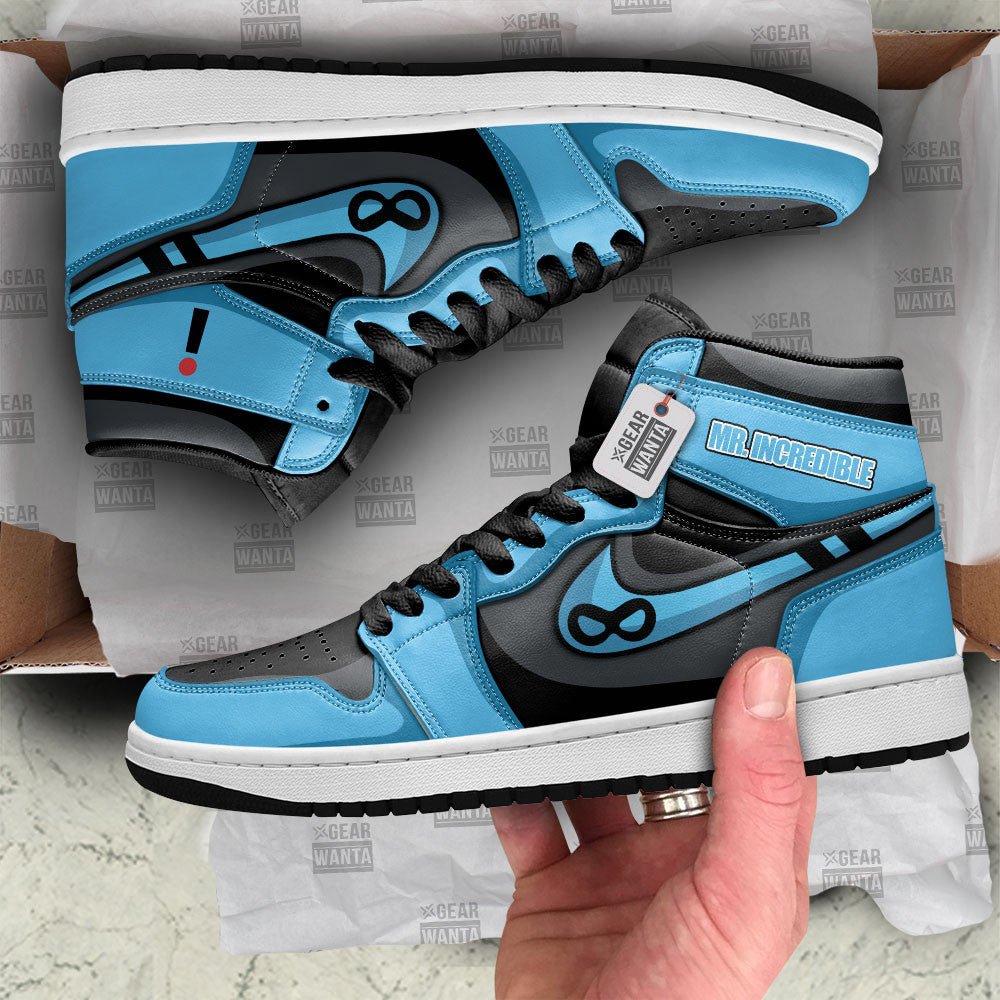 Bob Parr Blue Suit Custom Movie High-Top Sneakers