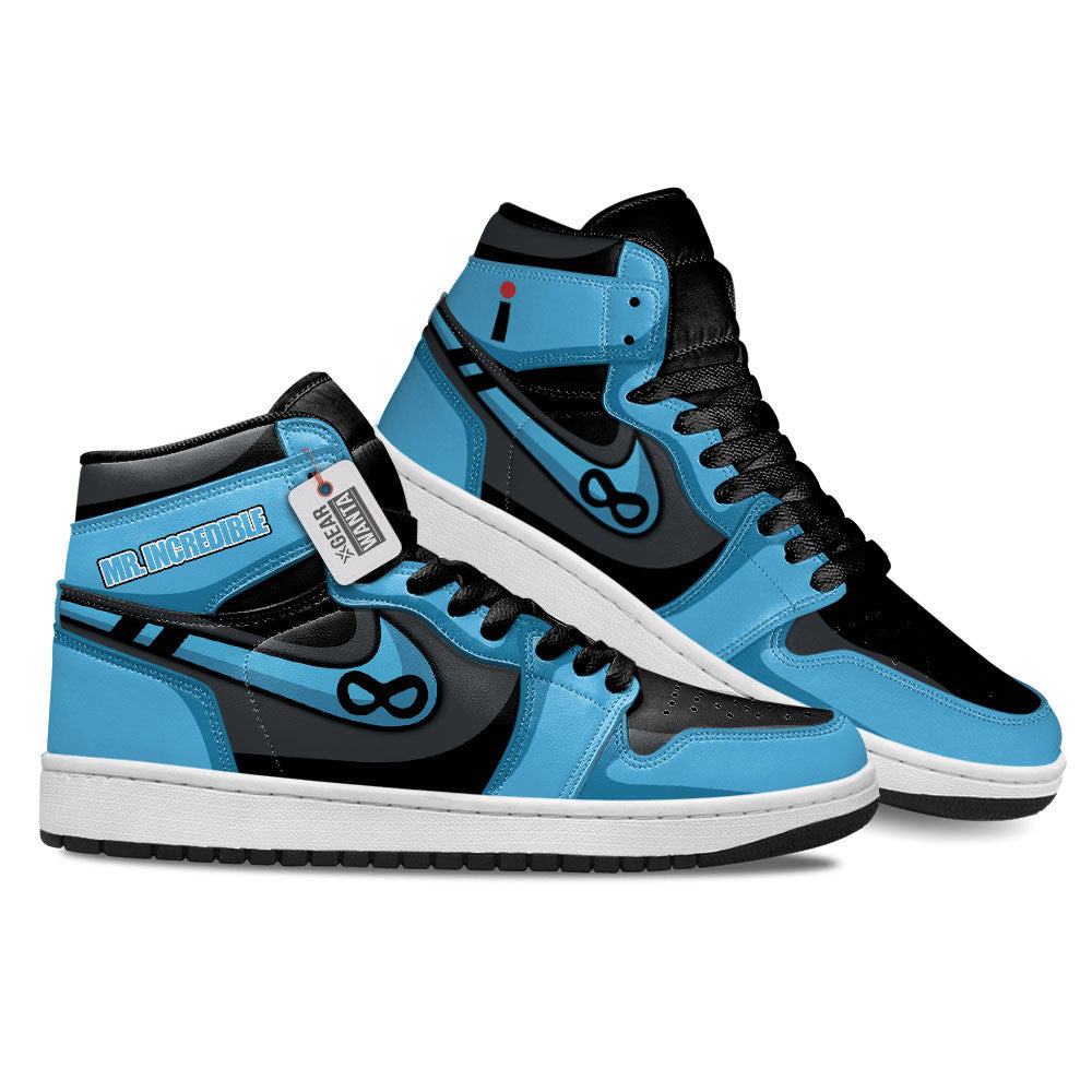 Bob Parr Blue Suit Custom Movie High-Top Sneakers
