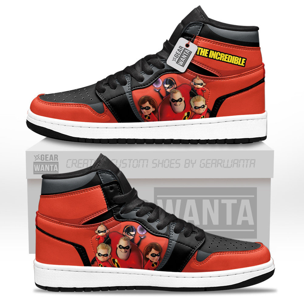 The Parr Family Custom Movie High-Top Sneakers