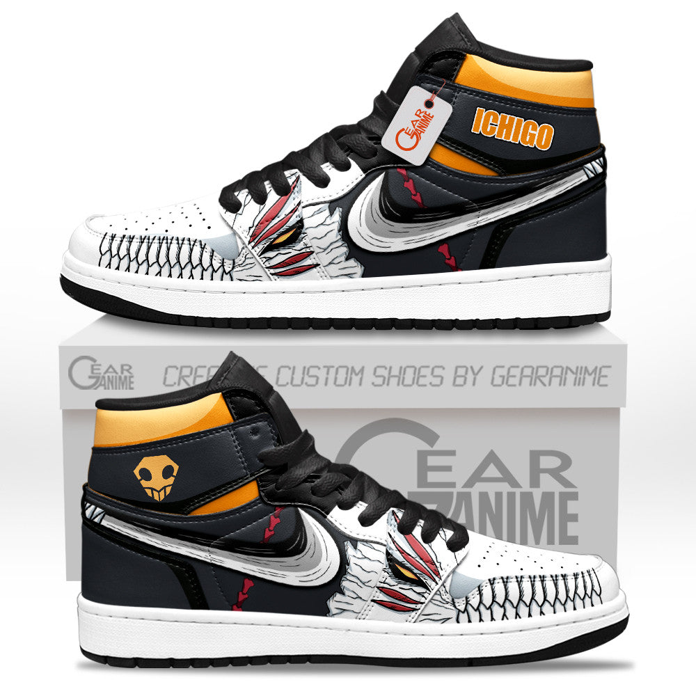 Hollow Ichigo Kurosaki Custom High-Top Sneakers - Personalized Name
