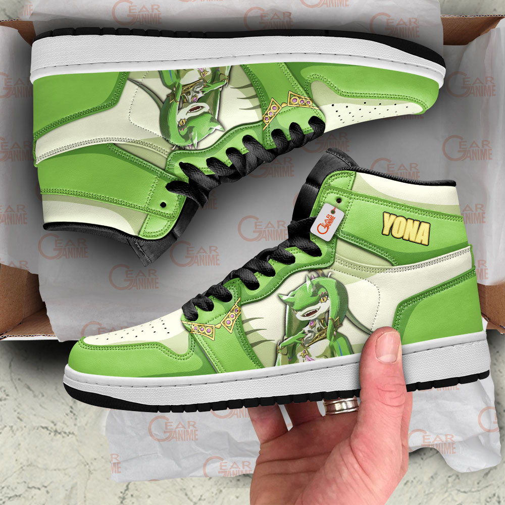 Yona High-Top Sneakers Custom Zelda