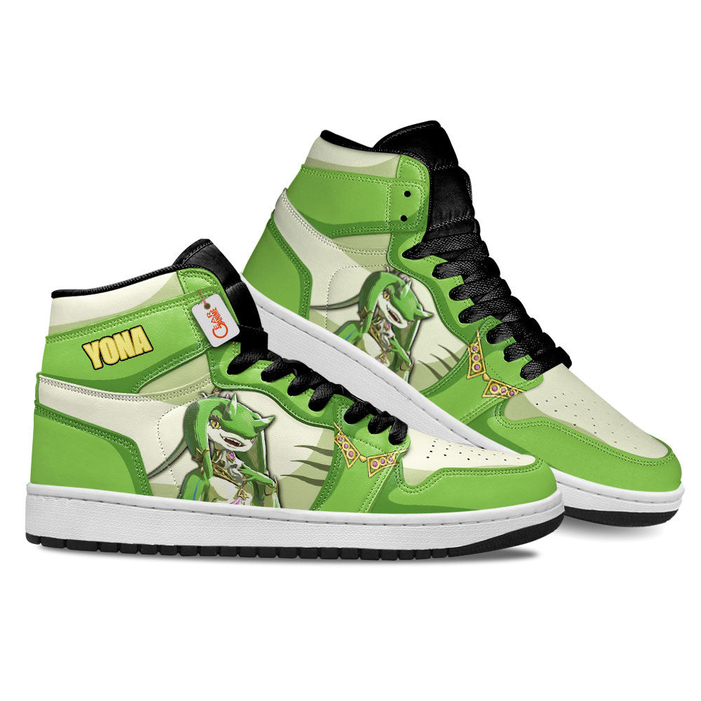 Yona High-Top Sneakers Custom Zelda