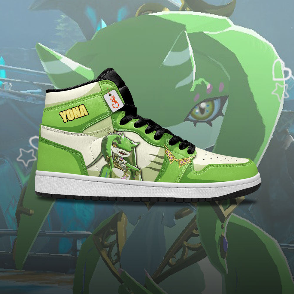 Yona High-Top Sneakers Custom Zelda