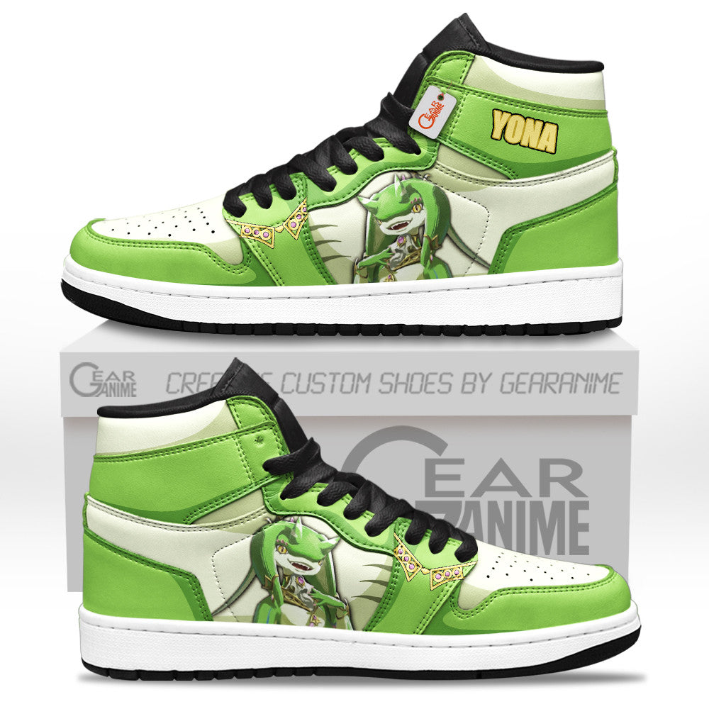 Yona High-Top Sneakers Custom Zelda
