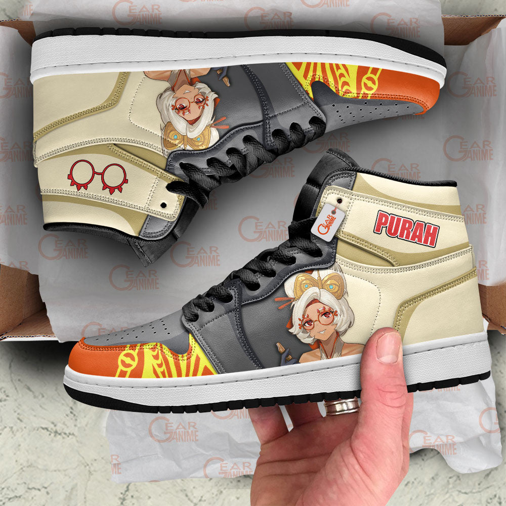 Purah High-Top Sneakers Custom Zelda