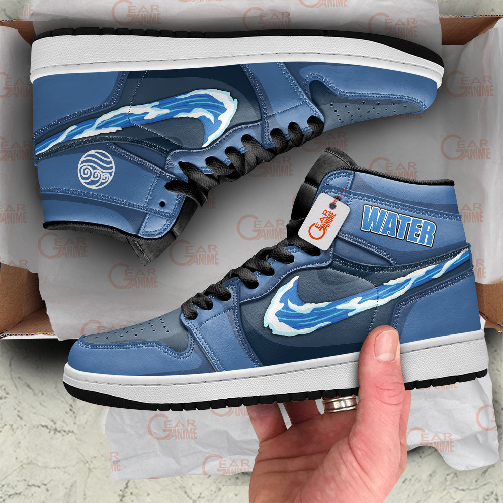 Water Nation Custom High-Top Sneakers - Personalized Name