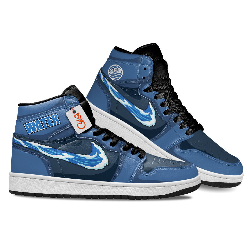 Water Nation Custom High-Top Sneakers - Personalized Name