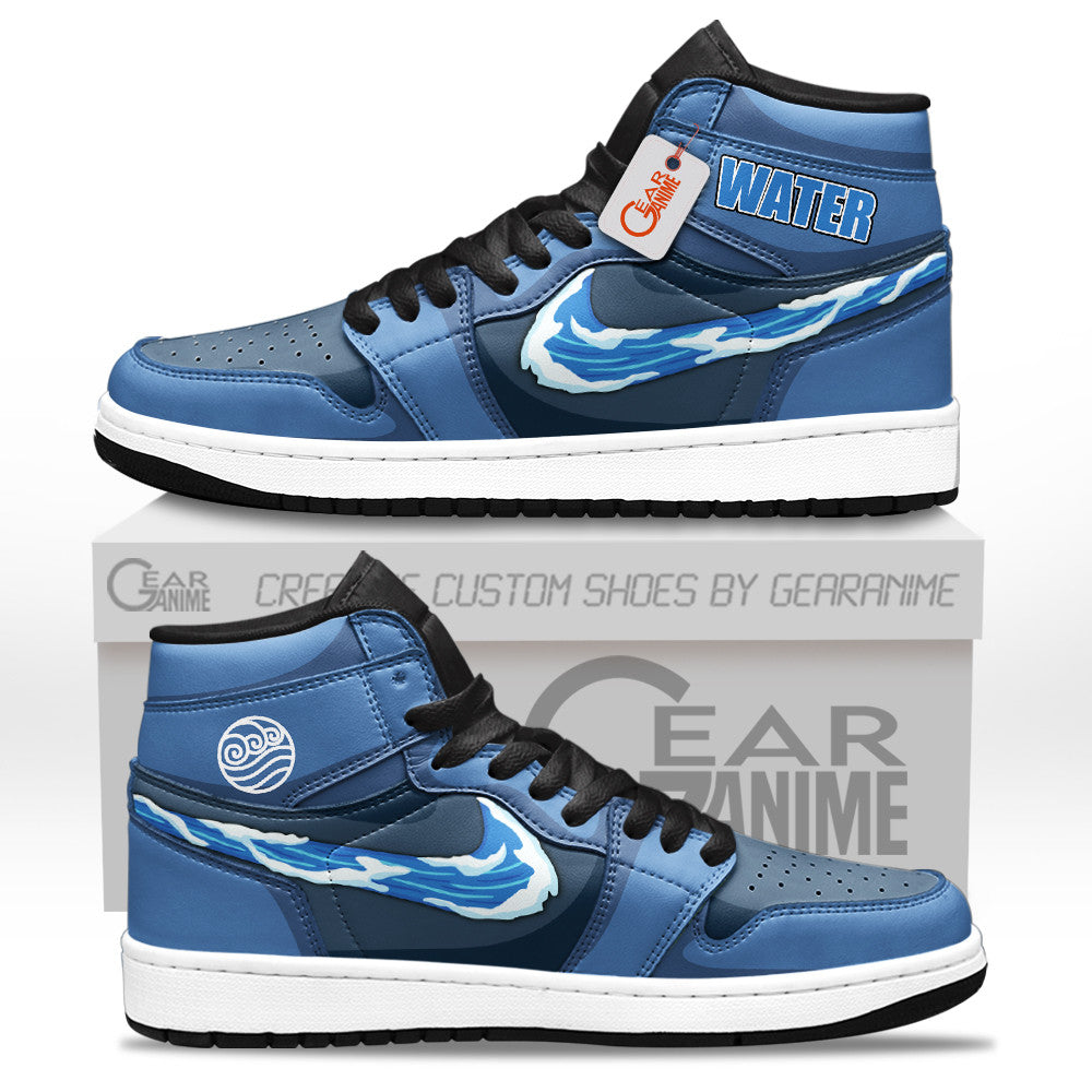 Water Nation Custom High-Top Sneakers - Personalized Name