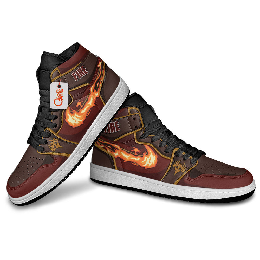 Fire Nation Custom High-Top Sneakers - Personalized Name