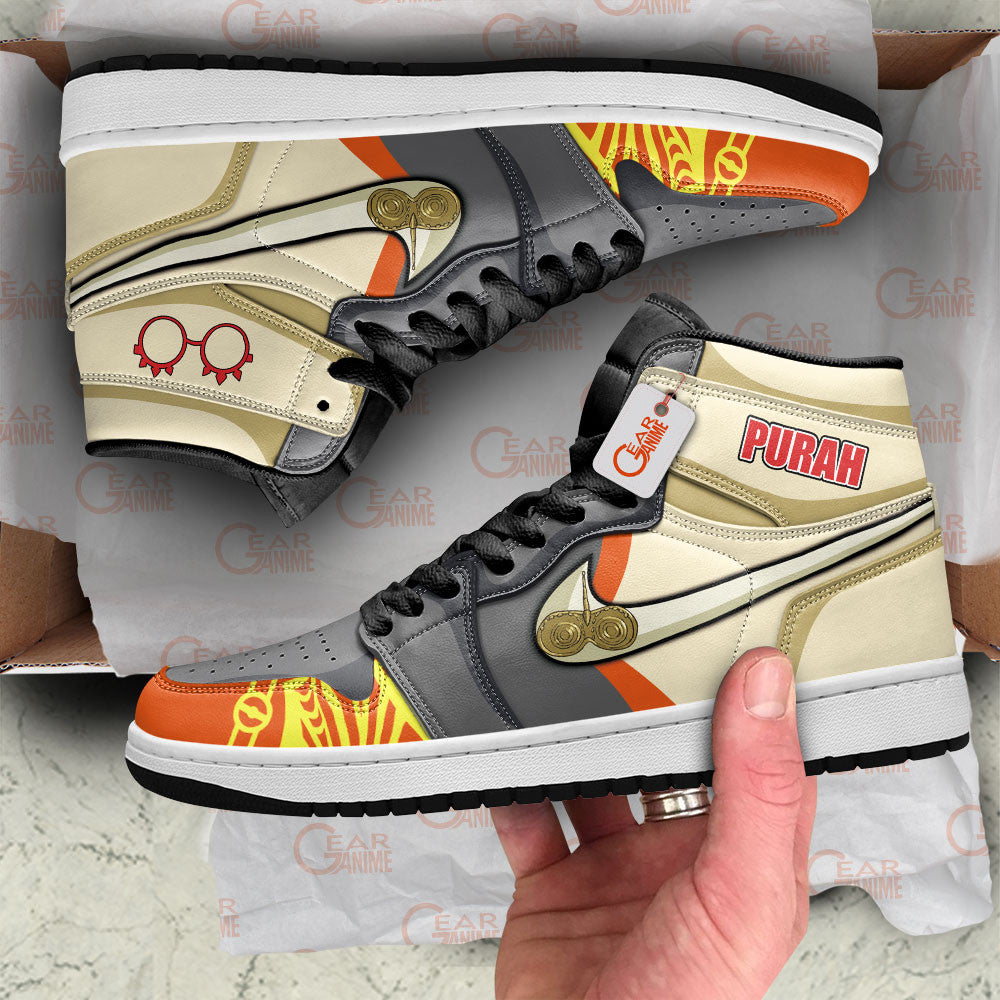 Purah High-Top Sneakers Custom Zelda gamer Custom Shoes