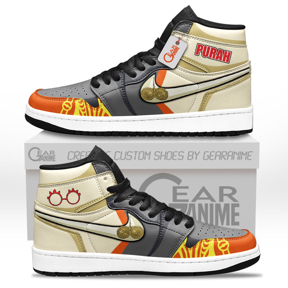 Purah High-Top Sneakers Custom Zelda gamer Custom Shoes