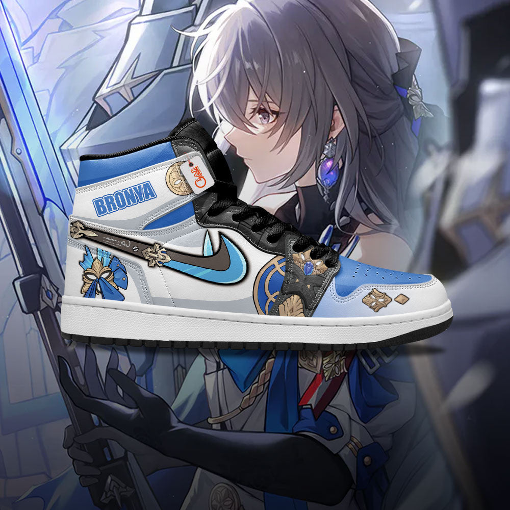 Bronya High-Top Sneakers Custom For Honkai Gamer