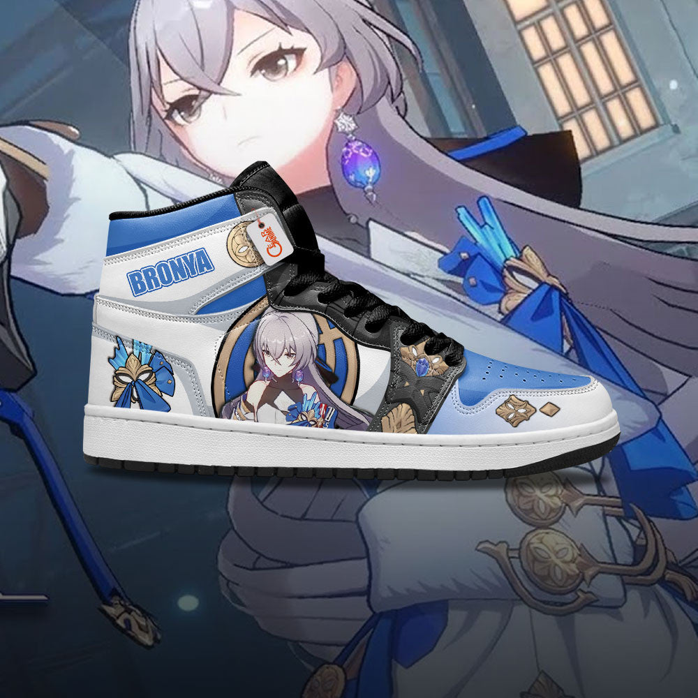 Bronya High-Top Sneakers Custom For Gamer Honkai
