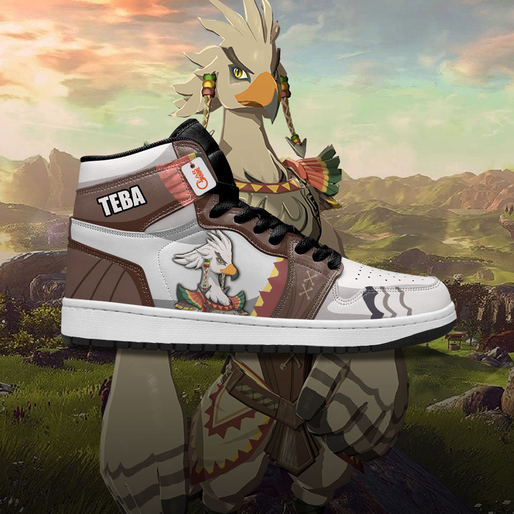 Teba High-Top Sneakers Custom The Legend of Zelda Game