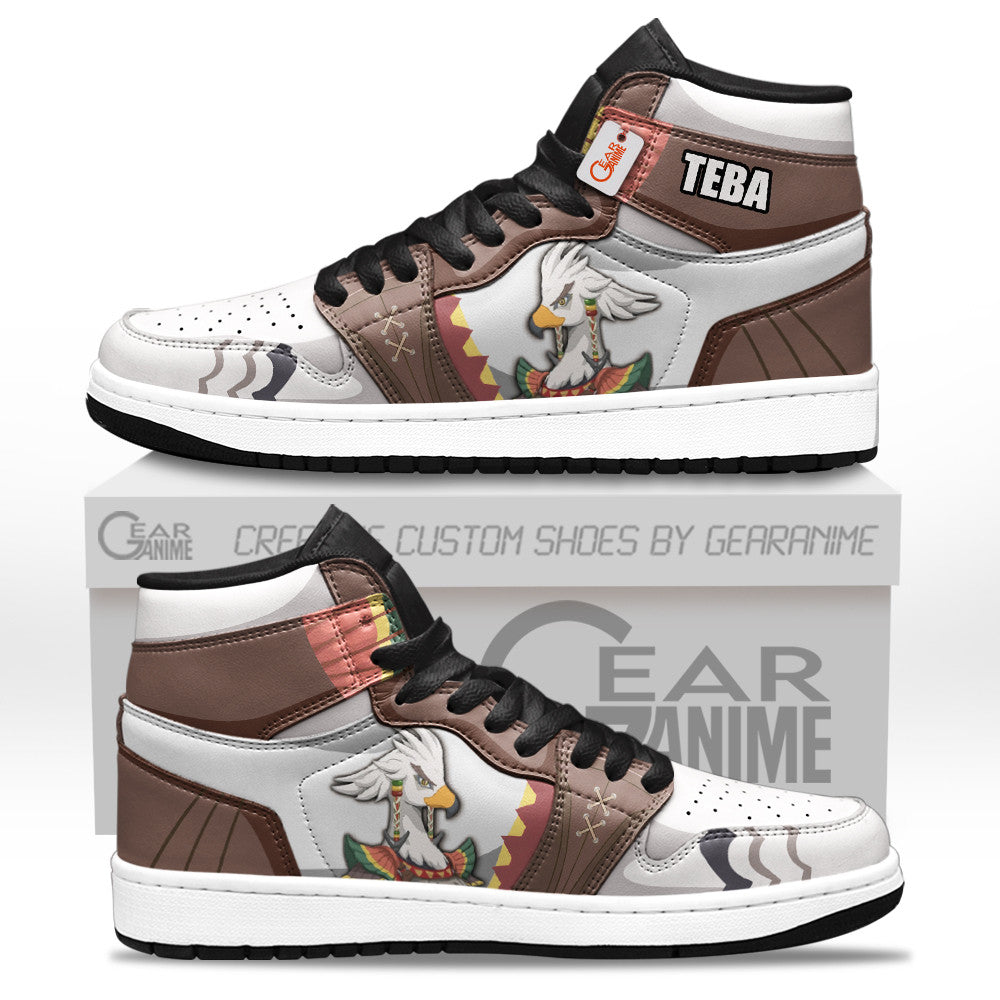 Teba High-Top Sneakers Custom The Legend of Zelda Game