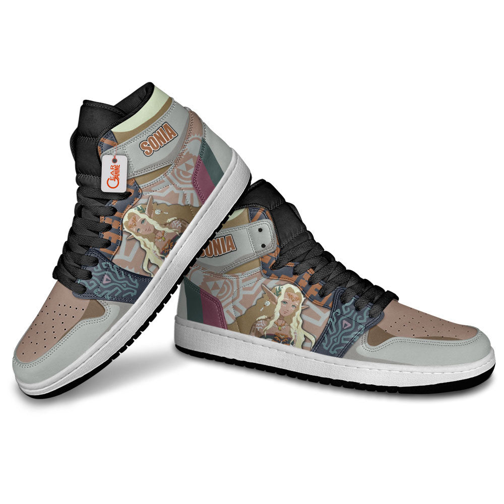 Queen Sonia High-Top Sneakers Custom The Legend of Zelda Game