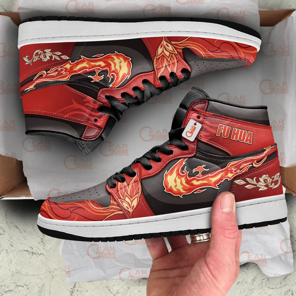 Fu Hua High-Top Sneakers Custom For Gamer Honkai