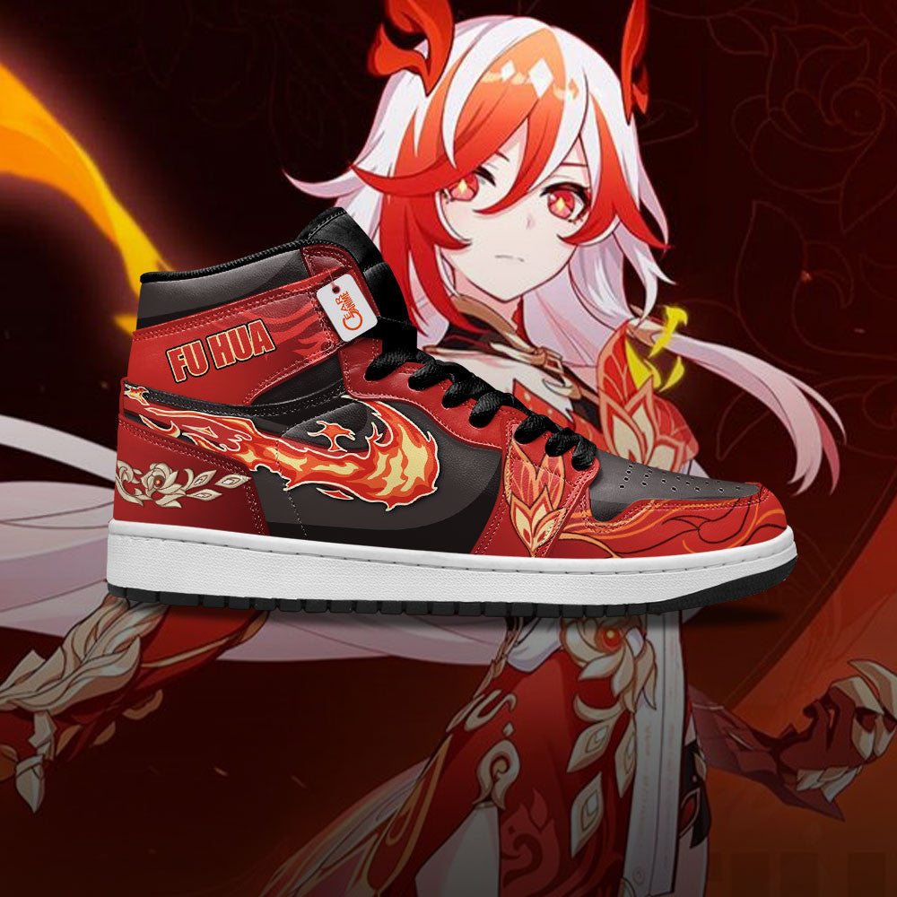 Fu Hua High-Top Sneakers Custom For Gamer Honkai