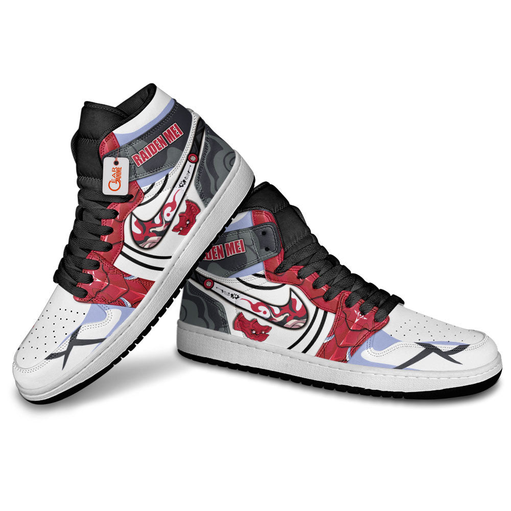Raiden Mei High-Top Sneakers Custom For Gamer Honkai