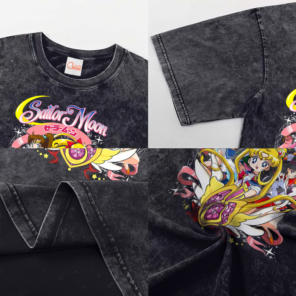 Sailor Moon Washed T-shirt Vintage Style