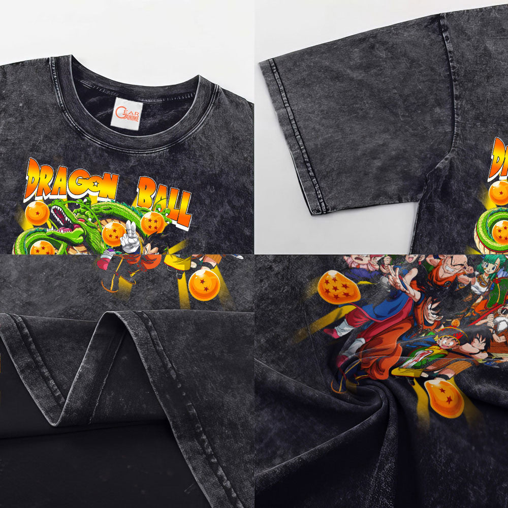 Dragon Ball Washed T-shirt Vintage Style