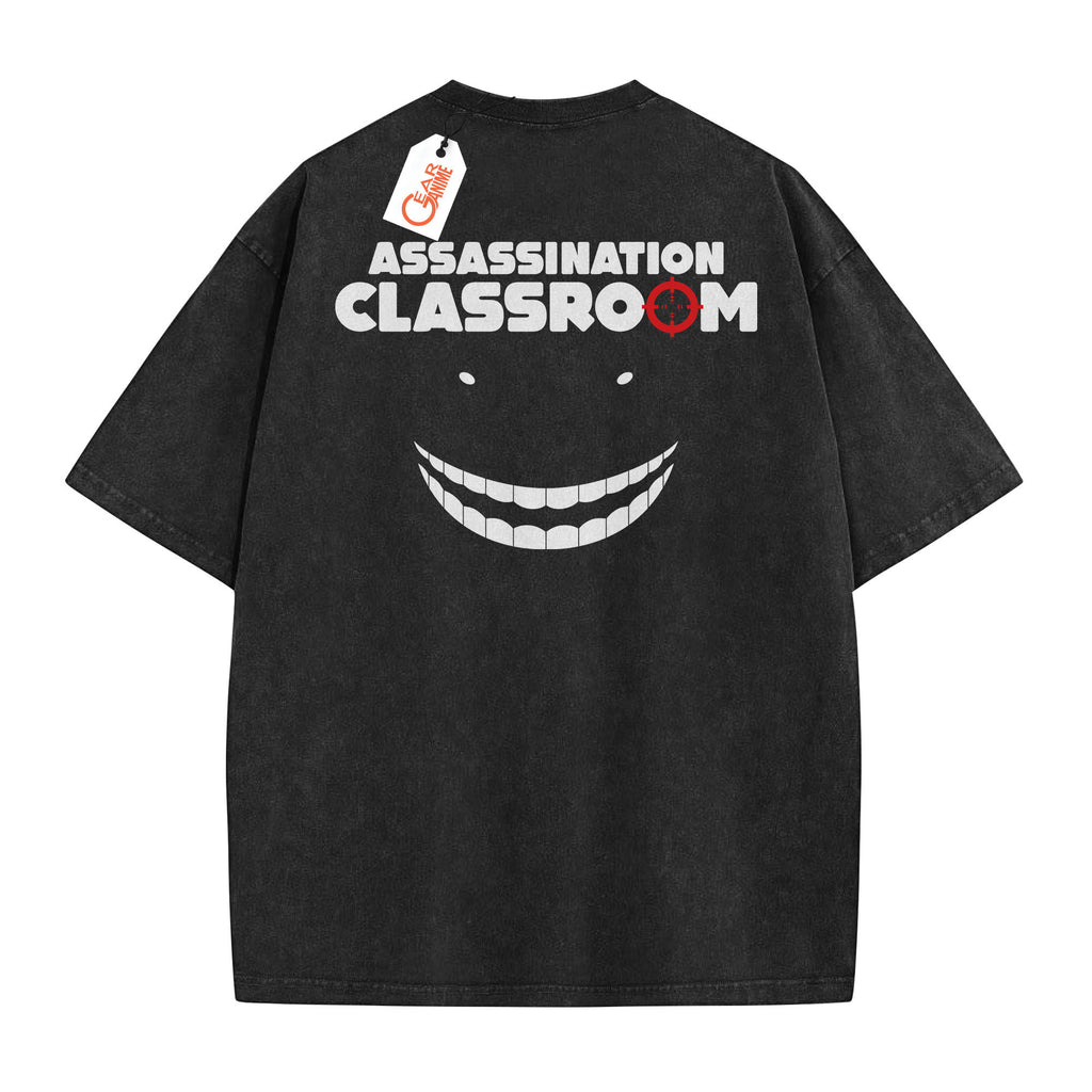 Assassination Classroom Washed T-shirt Vintage Style