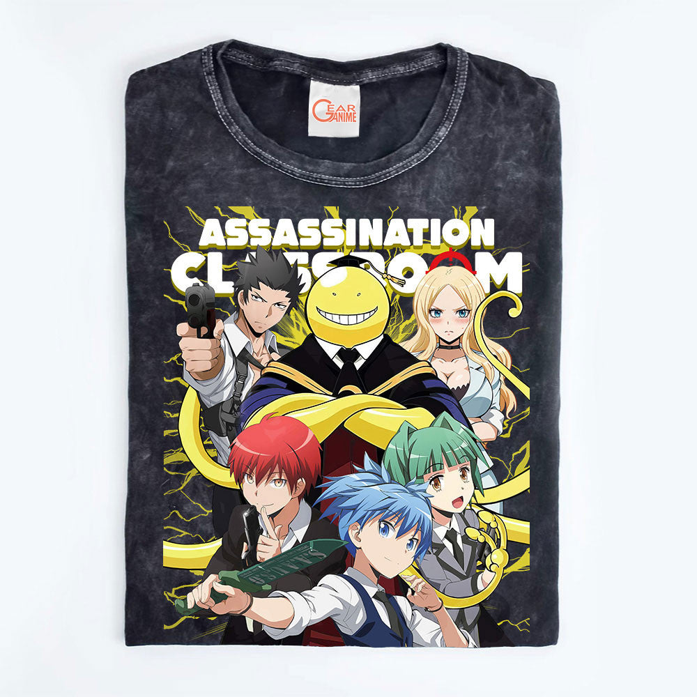 Assassination Classroom Washed T-shirt Vintage Style