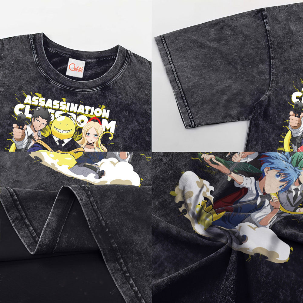 Assassination Classroom Washed T-shirt Vintage Style