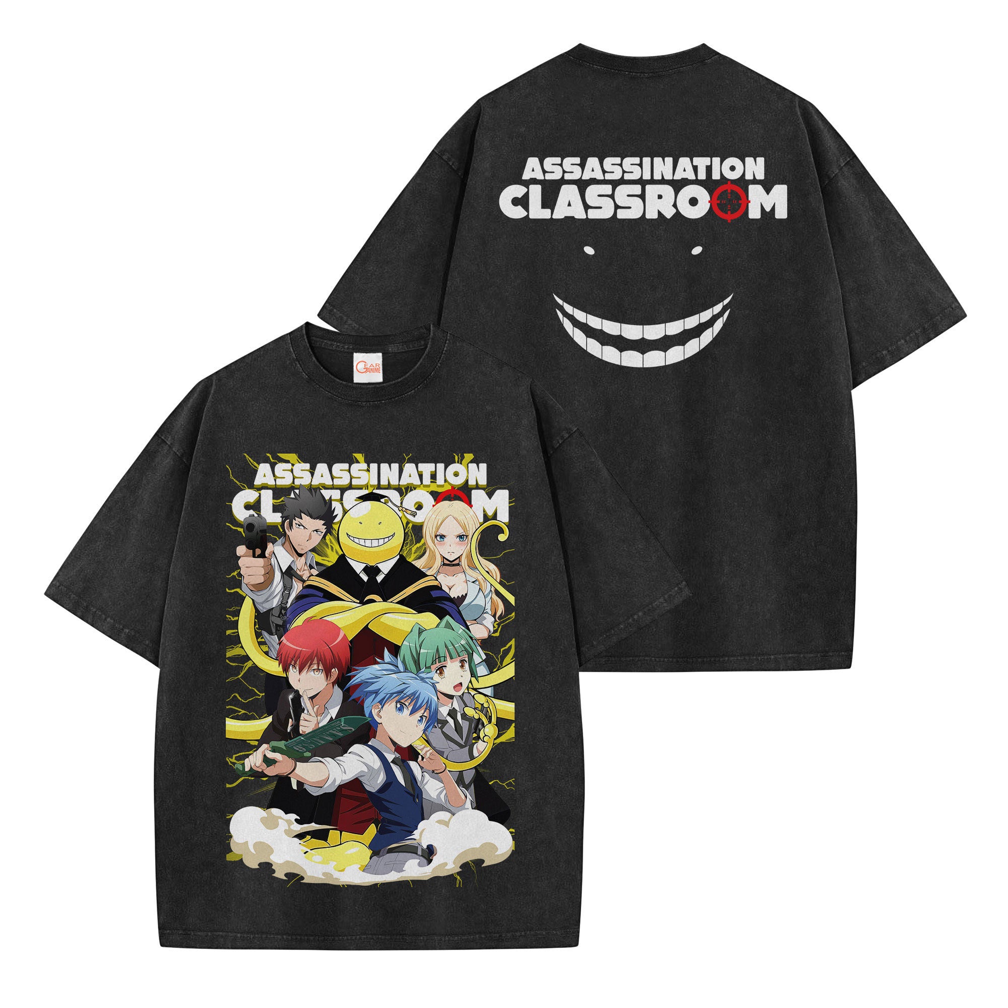 Assassination Classroom Washed T-shirt Vintage Style
