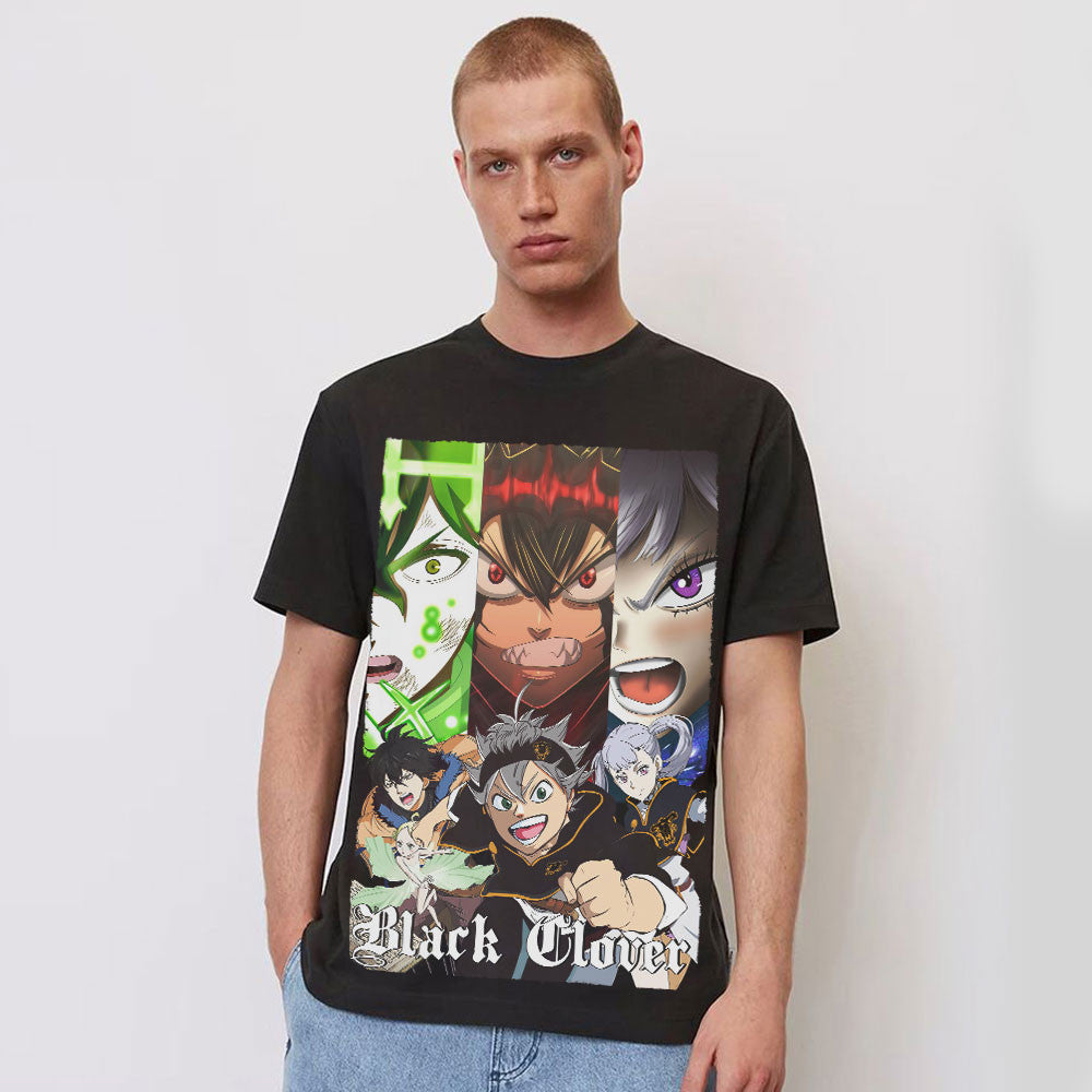 Black Clover Washed T-shirt Vintage Style