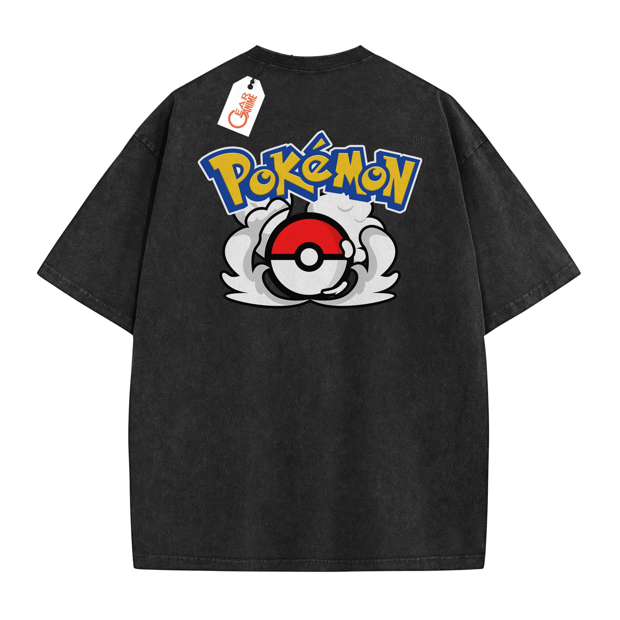 Pokemon Washed T-shirt Vintage Style