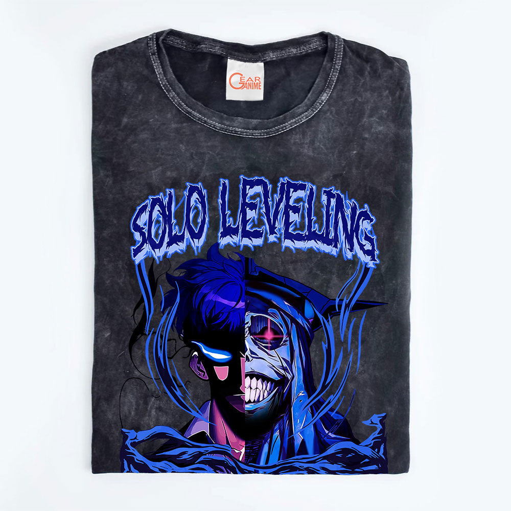 Solo Leveling Washed T-shirt Vintage Style