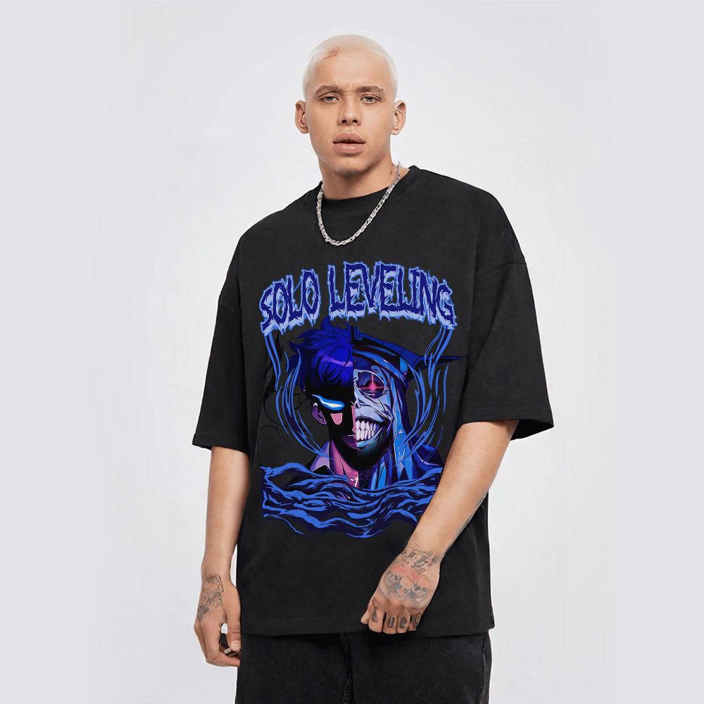 Solo Leveling Washed T-shirt Vintage Style