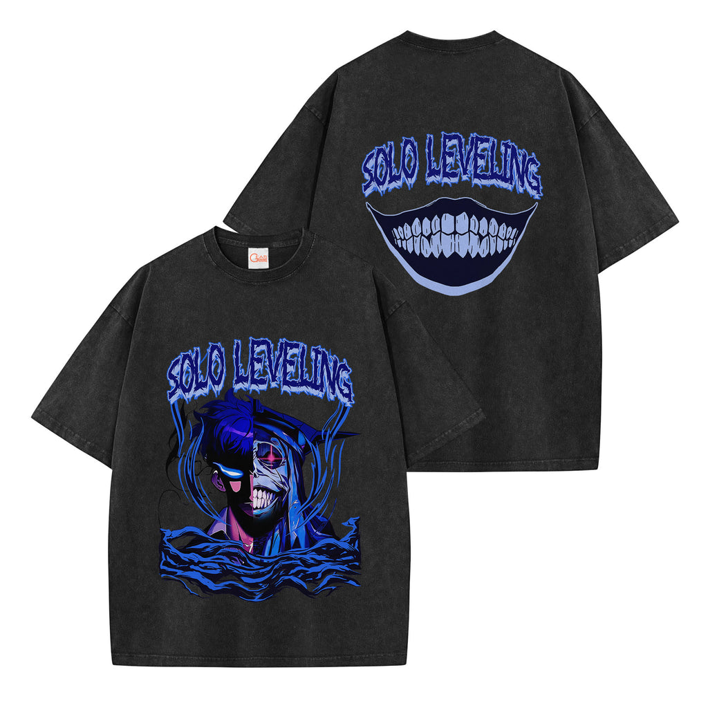 Solo Leveling Washed T-shirt Vintage Style