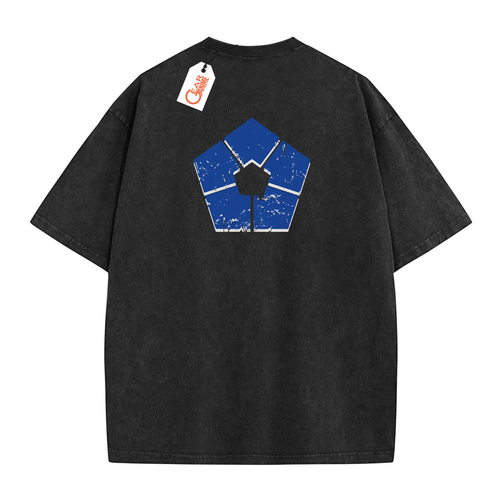 Blue Lock Washed T-shirt Vintage Style