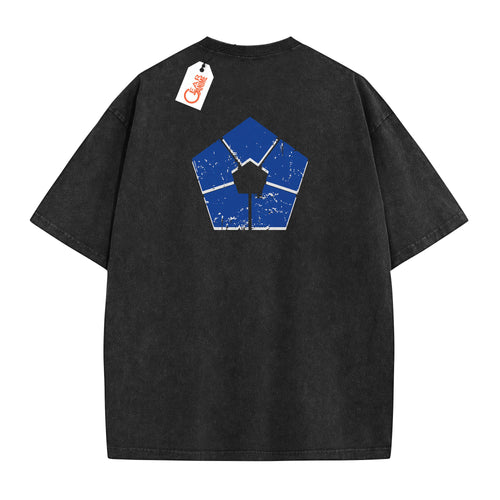 Blue Lock Washed T-shirt Vintage Style