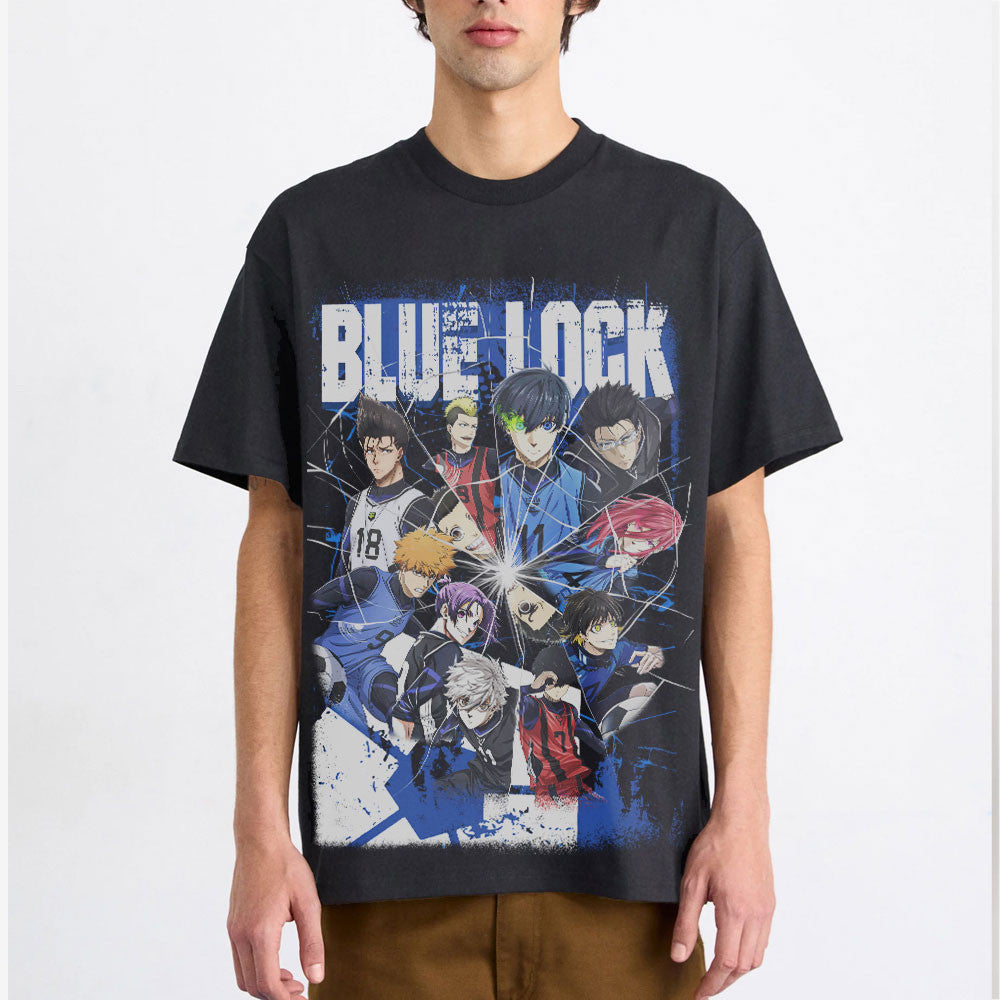 Blue Lock Washed T-shirt Vintage Style