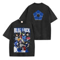 Blue Lock Washed T-shirt Vintage Style