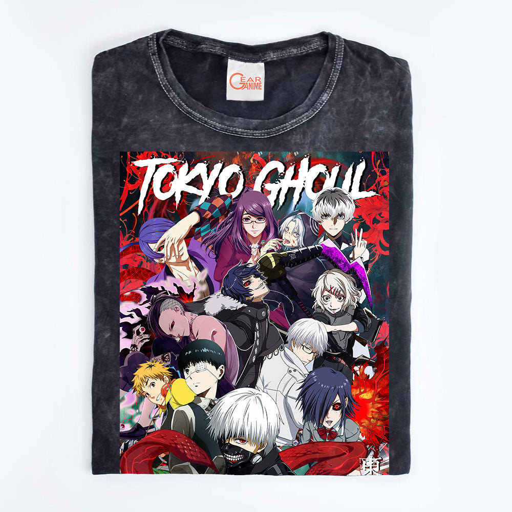 Tokyo Ghoul Washed T-shirt Vintage Style