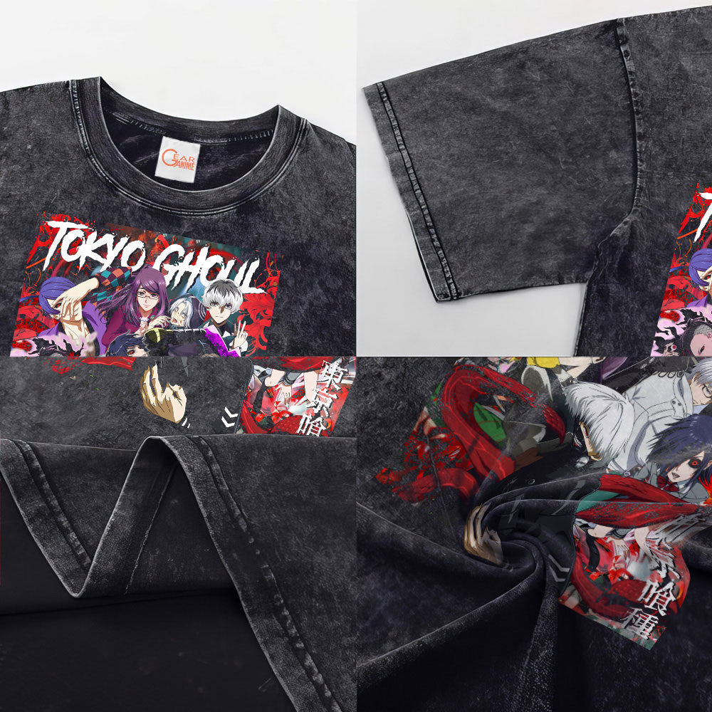 Tokyo Ghoul Washed T-shirt Vintage Style